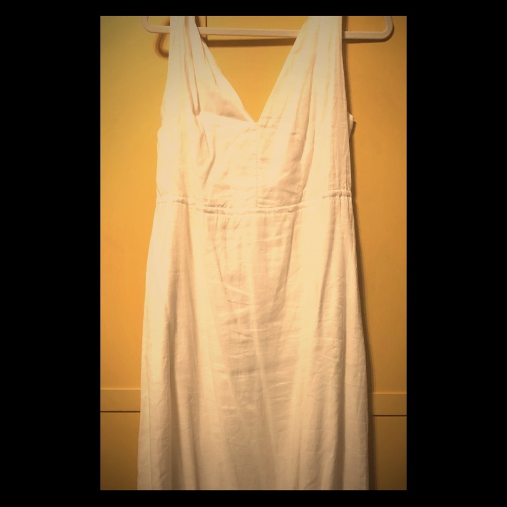 White Gap midi dress